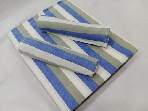 BEDSHEET STRIPE 90X108 2 PILLOW COVER